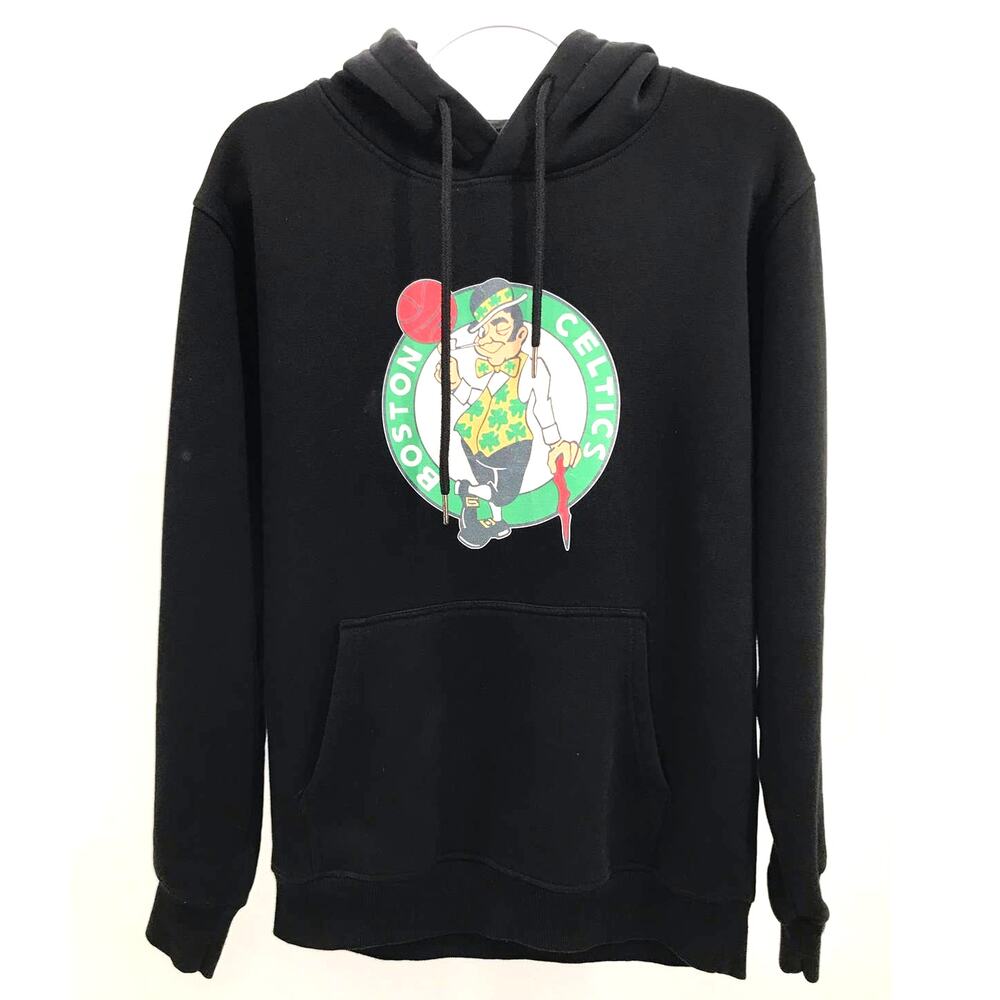 Boston Celtics Fanatics NBA Black Graphic Hoodie Sweatshirt L